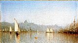 Sanford Robinson Gifford Famous Paintings - Constantinople, from the Golden Horn